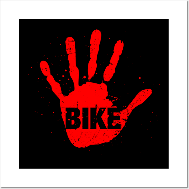 "Bike" Murder Hand Cycling Graphic Wall Art by pedalhead
